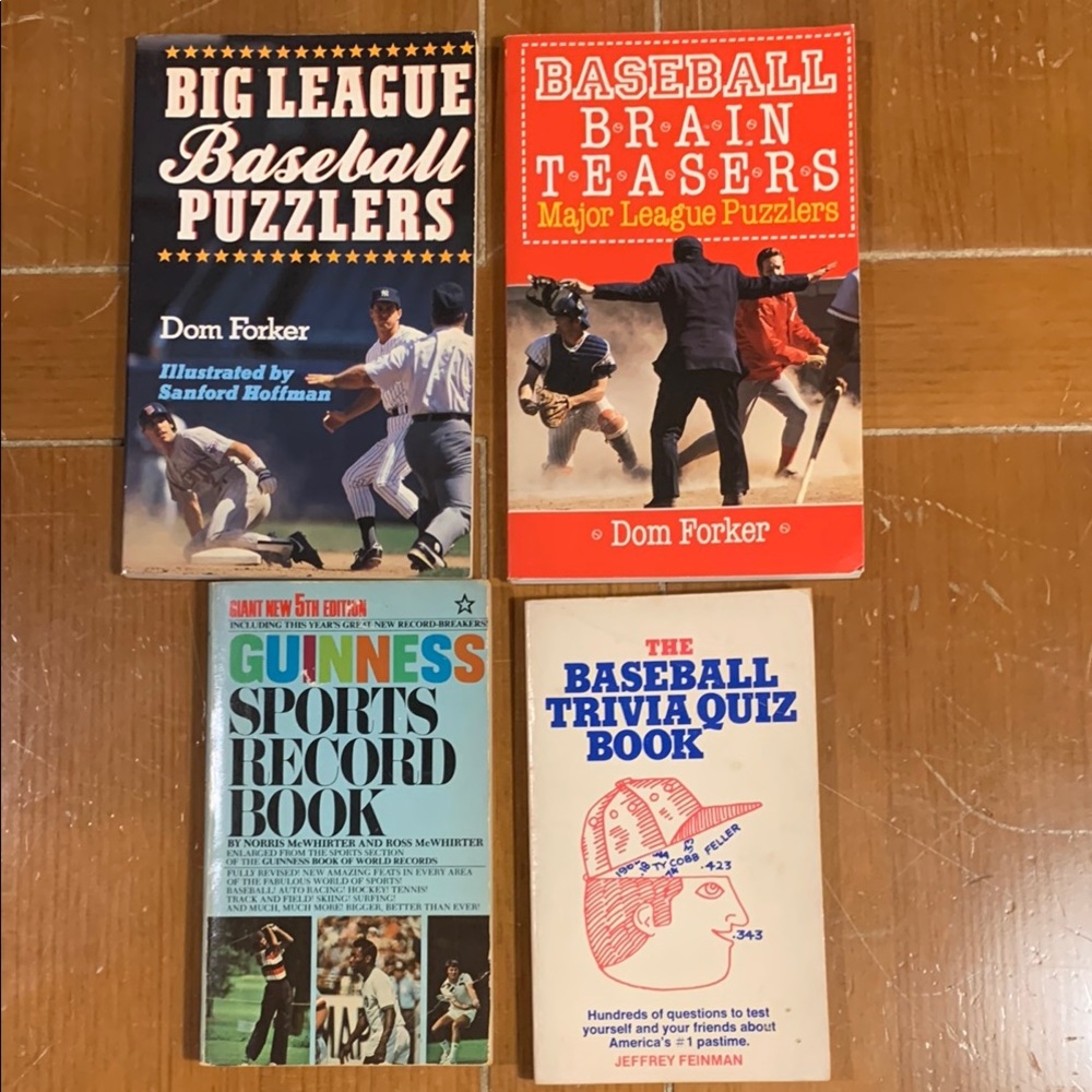 Baseball Trivia and Puzzle Book Set